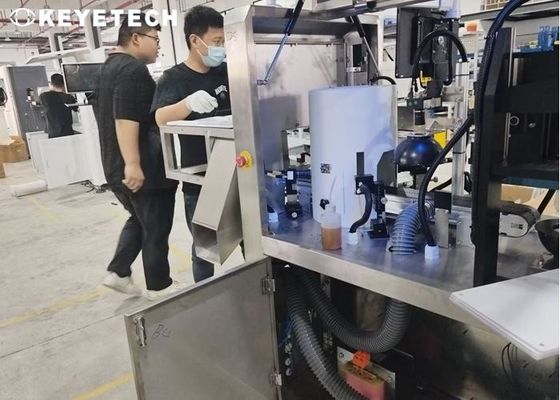 Συσκευή ελέγχου οπτικών ανωμαλιών της επιφάνειας επένδυσης με καπάκια CRC
